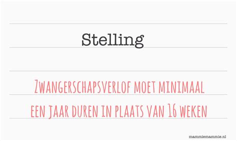 Stelling Zwangerschapsverlof Duurt Te Kort Mammie Mammie Mama Blog