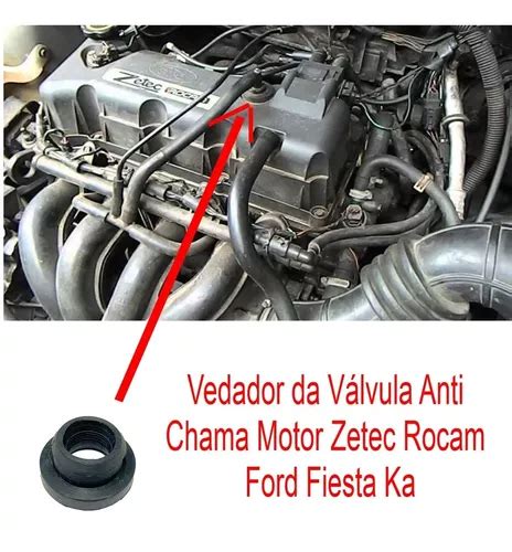 Borracha Válvula Anti Chama Motor Ford Fiesta Ka Zetec Rocam