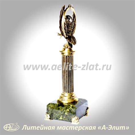 Птица Феникс, сувенирная статуэтка из бронзы. купить в Литейной ...