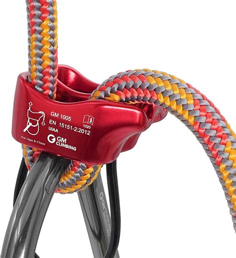 Gm Climbing Tubular V Grooved Belay Device Package With Screw Locking