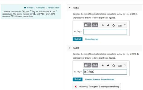 囍Review 1 Constants l Periodic Table Part A The Chegg