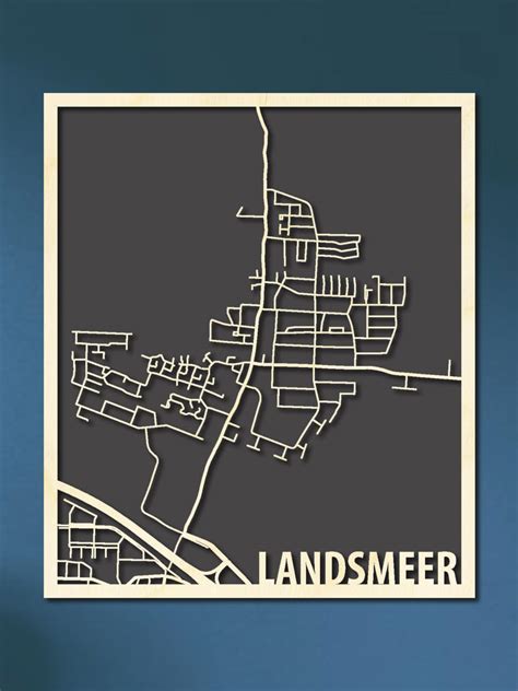 Citymap Landsmeer Kopen Hout Kado Nl