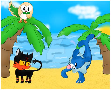 Pokemon: Alolan Starters by AutoTFNT979 on DeviantArt