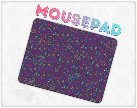 Retro Arcade Carpet Pattern Mousepad Deskmat Playmat - Etsy