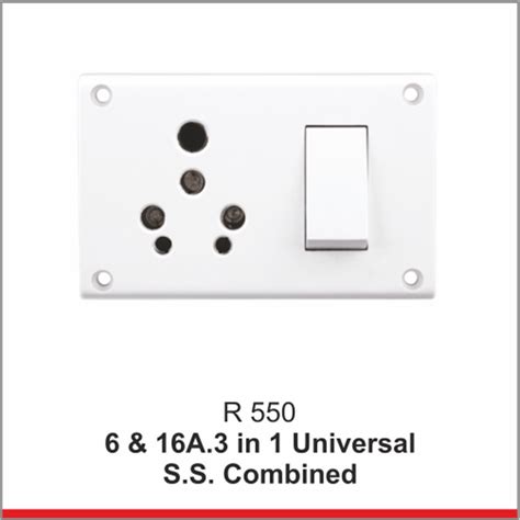 R 550 6 And 16a 3 In 1 Universal Ss Combined 240 V At Rs 57piece In