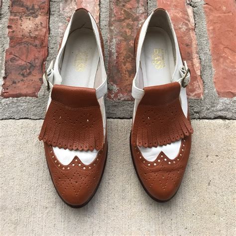 Bass Shoes Womens Bass Wingtip Oxford Fringe Vintage Loafers Poshmark