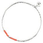 Bracelet Élastique Silver Flirting Corail DORIANE BIJOUX