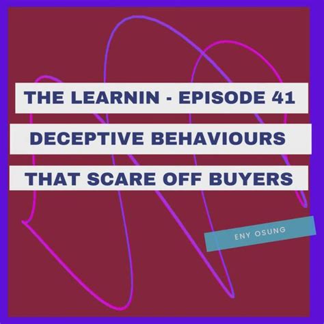 Deceptive Behaviours That Scare Off Clients [Video] | Learnin, Behavior ...