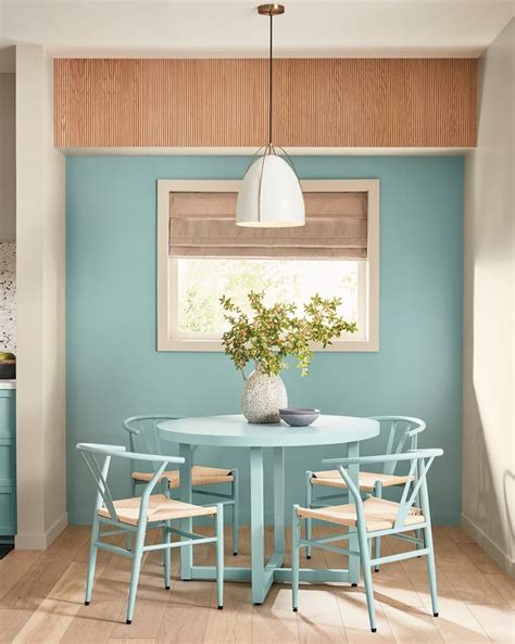 Renew Blue Valspar S Color Of The Year For Stylish Dining Rooms