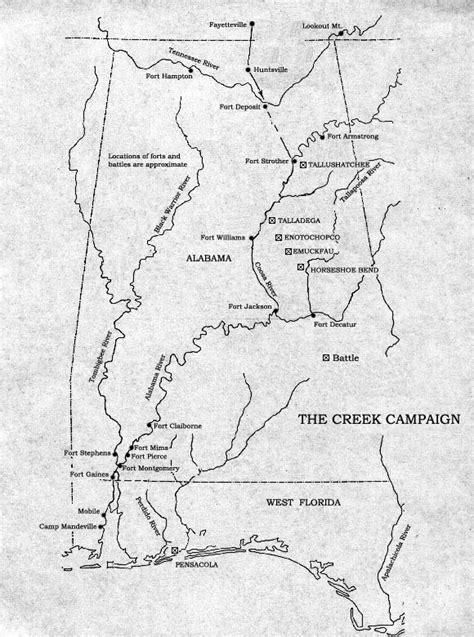 Treaty Of Fort Jackson Map