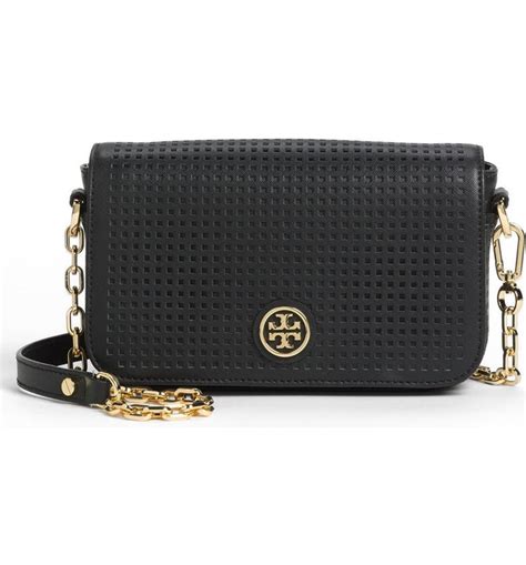 Tory Burch Robinson Mini Perforated Leather Crossbody Bag Nordstrom