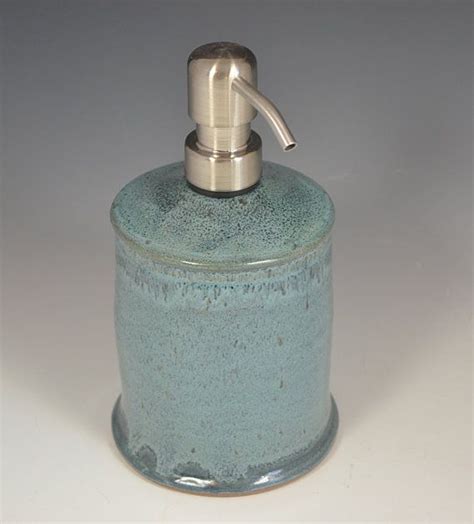 Light Blue Soap Dispenser Soap Dispenser Bathroom Accessory Etsy