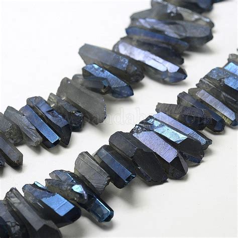 Wholesale Electroplated Natural Quartz Crystal Beads Strands