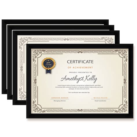 8.5x11 Diploma Frame for Certificate College Degree and Documents Frame ...