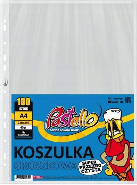 Pastello Koszulka Groszkowa Na Dokumenty A4 100 Sztuk Ceny I Opinie