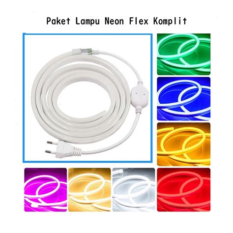 Jual Paket Lampu Neon Flex V M M M M M Led Selang Fleksibel