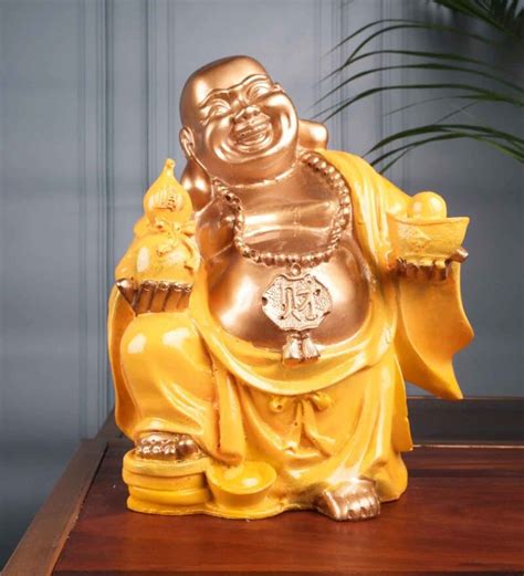 Buy Polyresin Premium Fengshui Laughing Buddha Figurine By White Ink