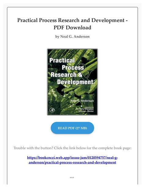 Pdf Free Practical Process Research And Development By Neal G