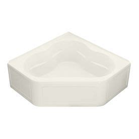 Kohler Tercet Biscuit Acrylic Corner Skirted Bathtub With Front Center