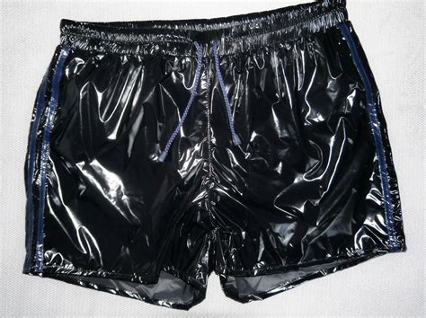 Glanznylon Pvc Glossy Shiny Nylon Glanz Shorts Ps Sprinter Hose Mit Slip Ebay