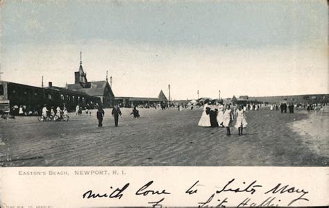 Easton's Beach Newport, RI Postcard