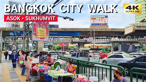 K Walking Around Asok Bts Station And Sukhumvit Mrt Station In