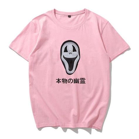 Camiseta Unissex Algodão Mascara Japonesa Scary Vaporwave T Sete Custom Camiseta Para Bebê