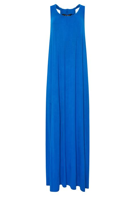 LTS Tall Women S Cobalt Blue Racer Back Maxi Dress Long Tall Sally