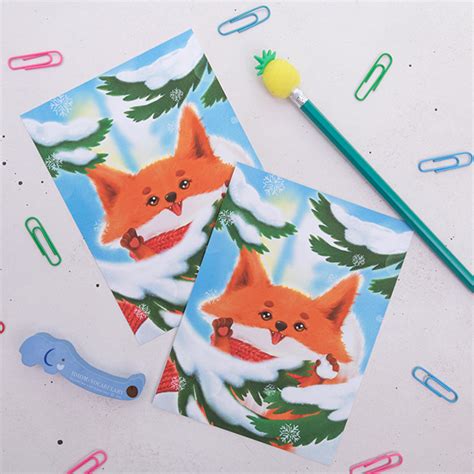 New Year cards. Cute animal characters on Behance