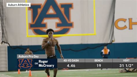 Cb Roger Mccreary S Highlights From Auburn Pro Day