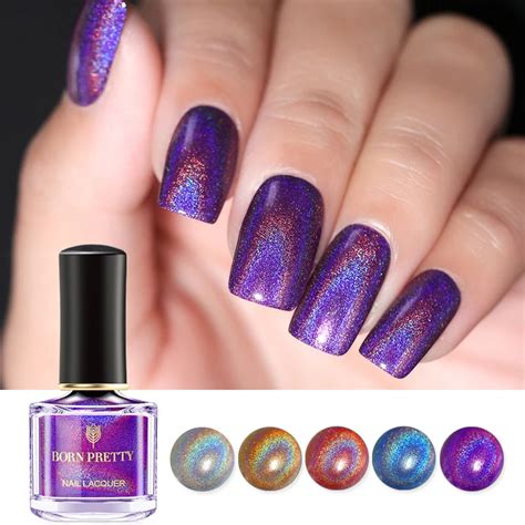 Aliexpress Buy Born Pretty Colors Holographic Laser Nail