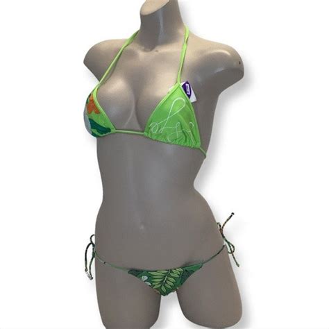 Recco Brazilian Side Ties Bikini Nwt Etsy