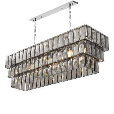 Eichholtz Chandelier Amazone Rectangular Smoke Bei Villatmo De