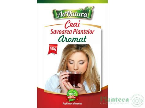 Ceai Aromat Savoarea Plantelor 50g Adnatura Pret 7 1 Lei Planteea