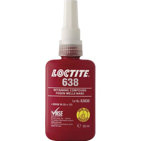 Loctite 638 Lijm Voor Cilindrische Bevestiging Hoge Sterkte 50ml