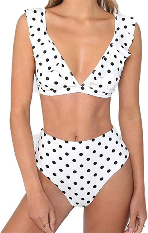 Tswrk Damen Bikini Set Sexy Bademode Zweiteilige Strandkleidung