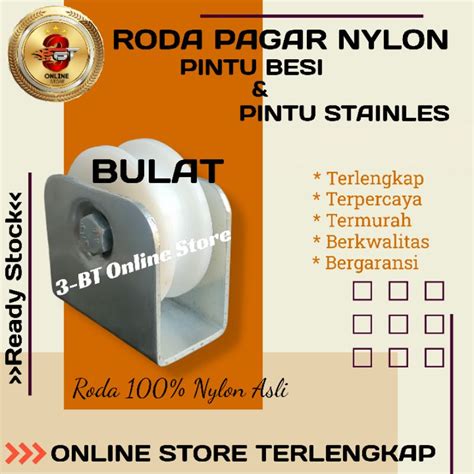 Jual Roda Pagar Roda Nilon Roda Pagar Nilon Ukuran 6cm S D 10cm Bulat