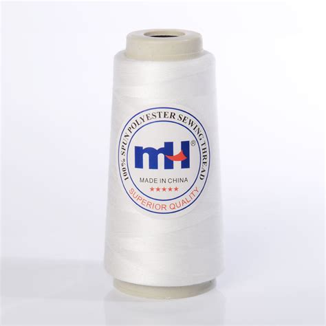 Spun Polyester Sewing Thread Raw White Color Thread Thread And