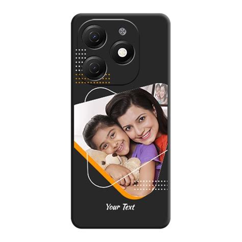 Buy Yellow Triangle Photo On Space Black Soft Matte Phone Cover