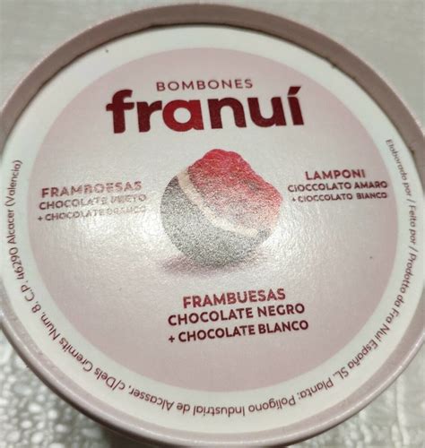 Bombones Helados De Frambuesa Y Chocolate Negro Franui