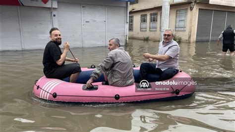 Samsun Da Iddetli Ya Sel Ve Ta K Nlara Neden Oldu