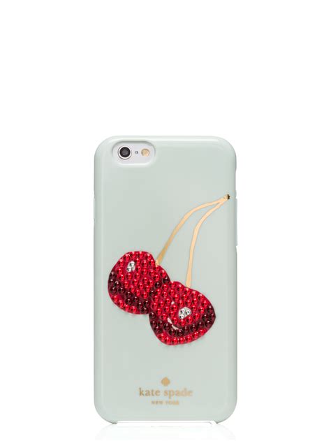 Lyst Kate Spade New York Embellished Cherry Iphone 6 Case