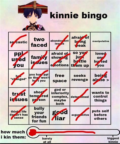 Kinnie Bingo Scaramouche Genshin Impact Hoyolab