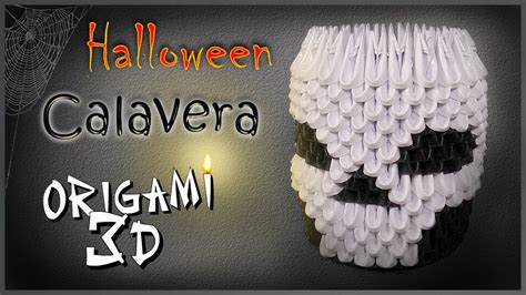 Lapicero Calavera En Origami 3D Halloween YouTube