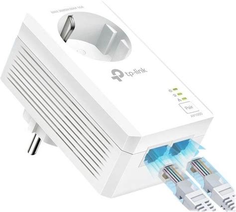 TP LINK TL PA7027P KIT v1 Powerline Passthrough και 2x Gigabit Ethernet