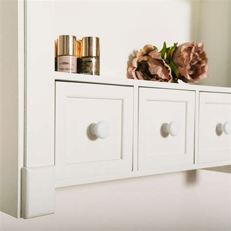 White Wall Shelf Unit Daventry White Range Melody Maison