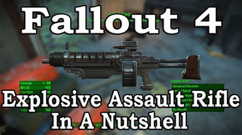 Fallout 4 Explosive Assault Rifle In A Nutshell YouTube