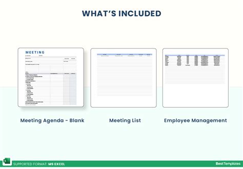 Meeting Excel Template - Best Templates