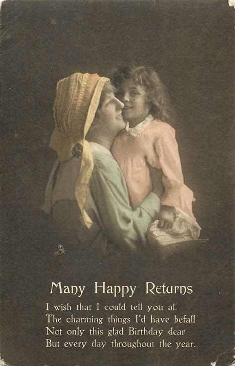 Many Happy Returns Carte Postale Ancienne Et Vue D Hier Et Aujourd