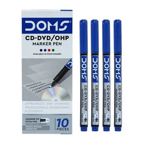 Blue Fine Tip Doms 7660 CD DVD OHP Marker Pen At 100 Piece In